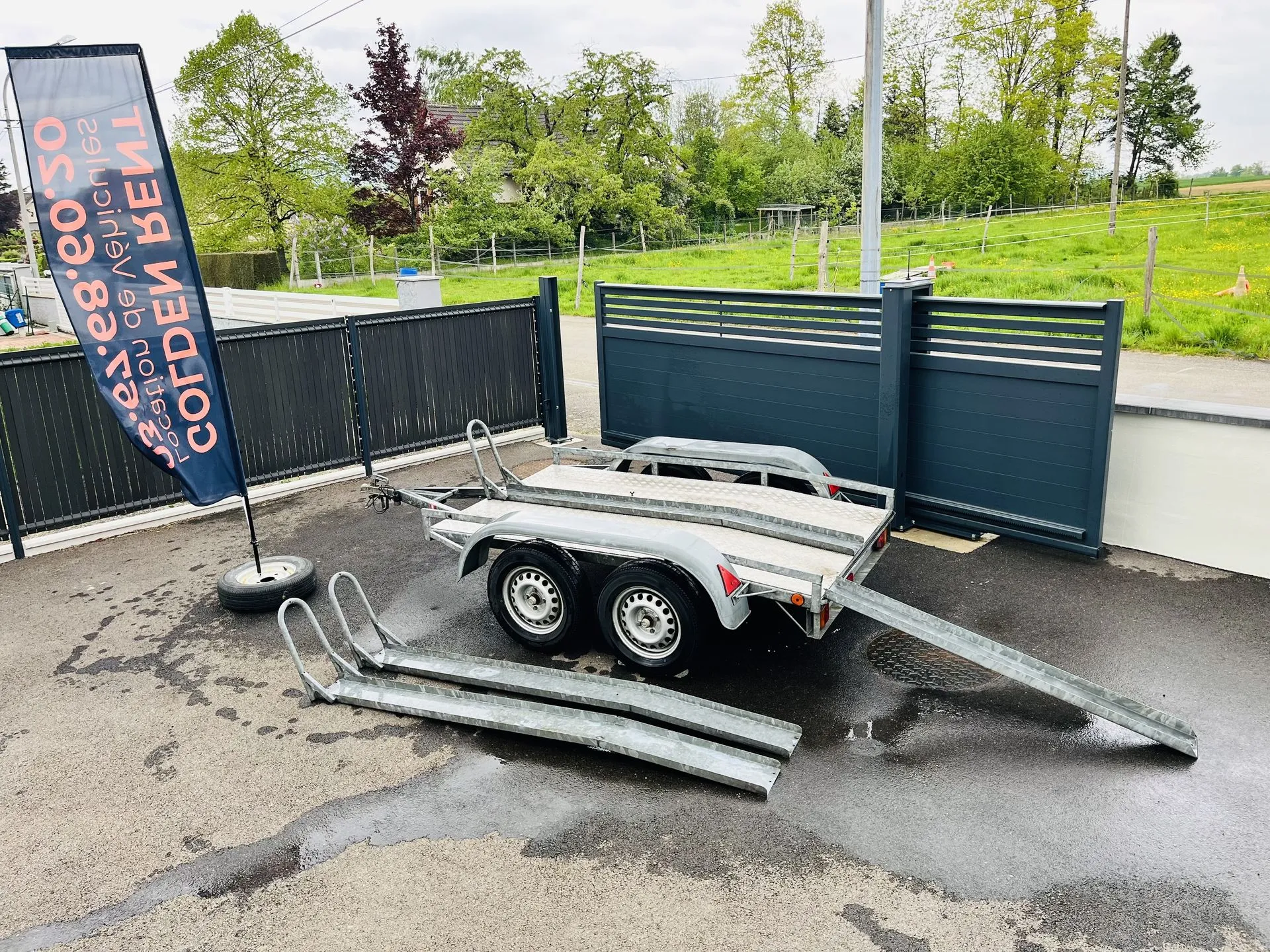 Remorque Moto Double Essieu